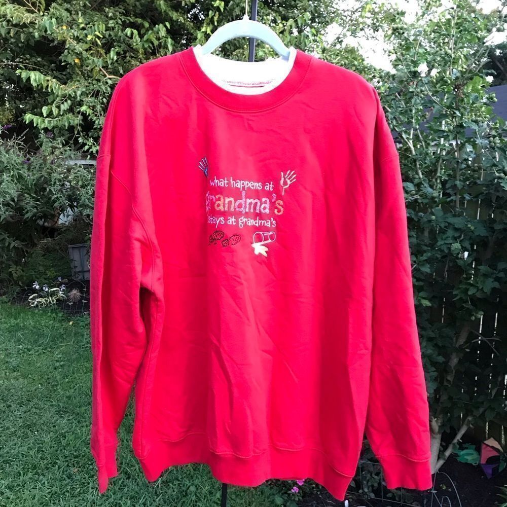 Women’s Red Grandma Sweatshirt‎